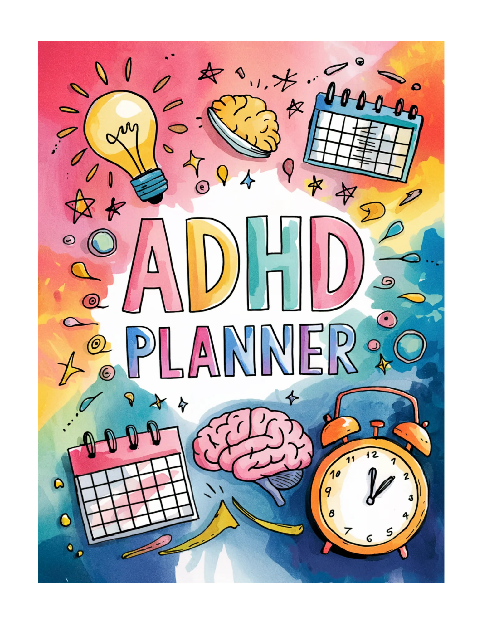 ADHD Planner – Editable Canva Template