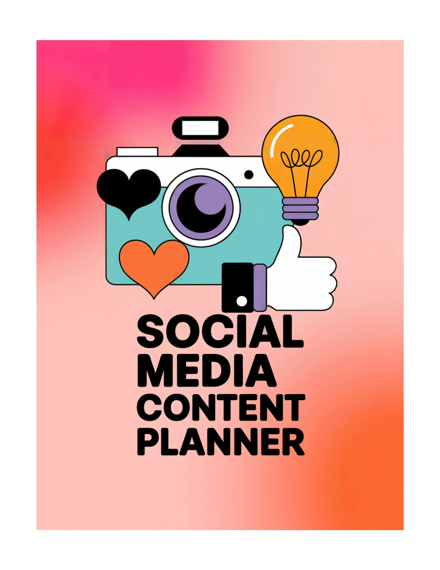 Social Media Content Planner – Canva Marketing Template
