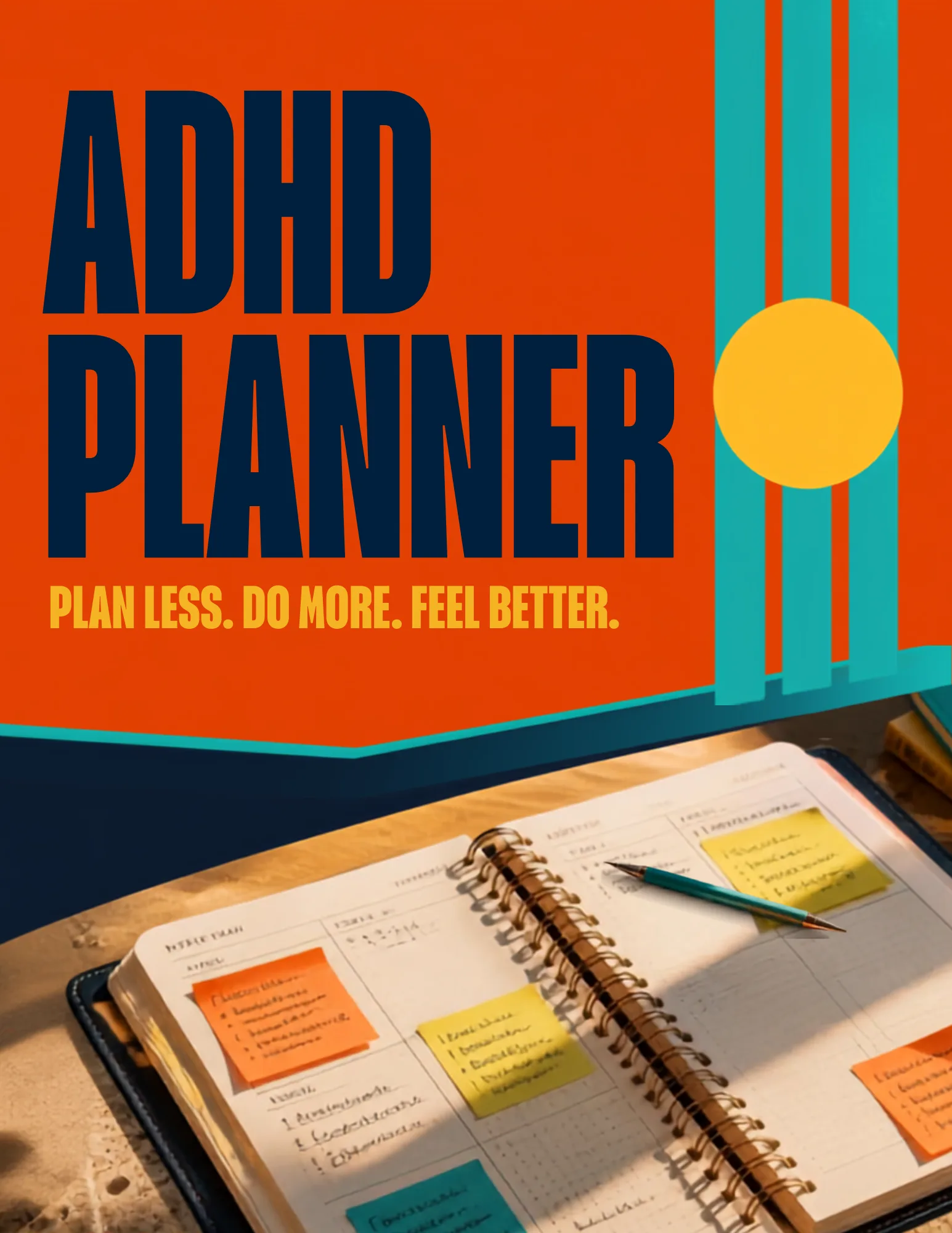 ADHD Planner – Editable Canva Template
