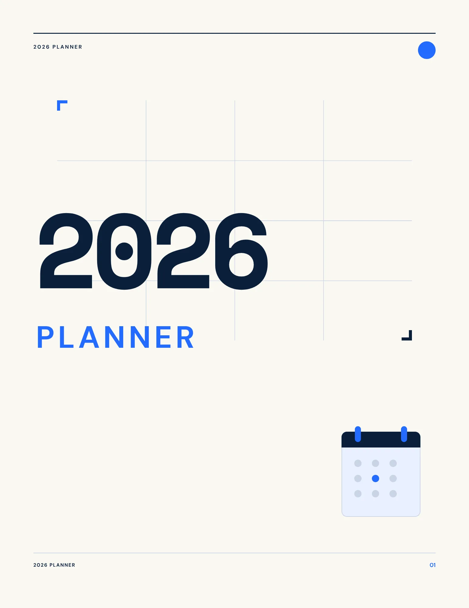 Editable 2026 Planner – Canva Template