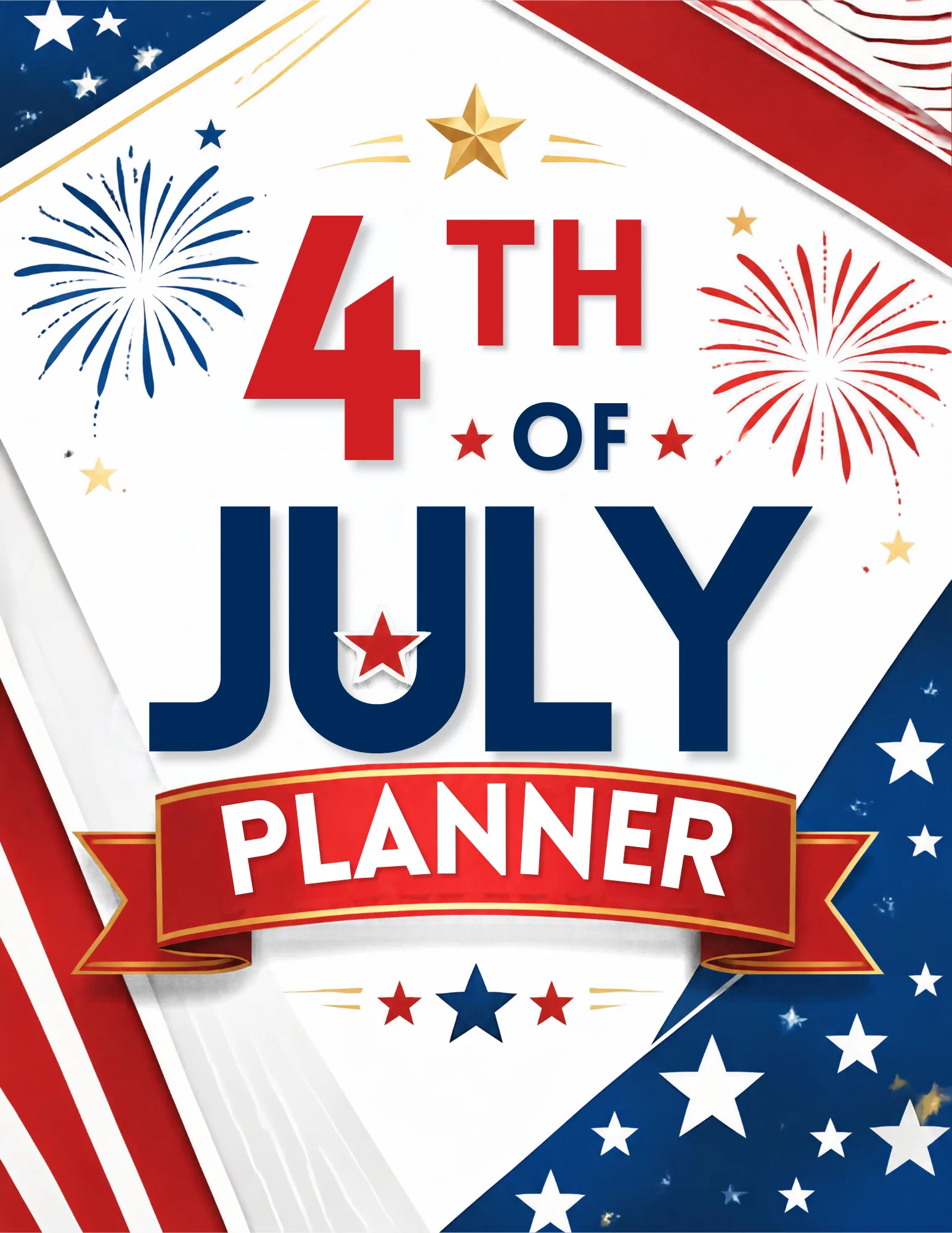 4th of July Planner – Canva Template