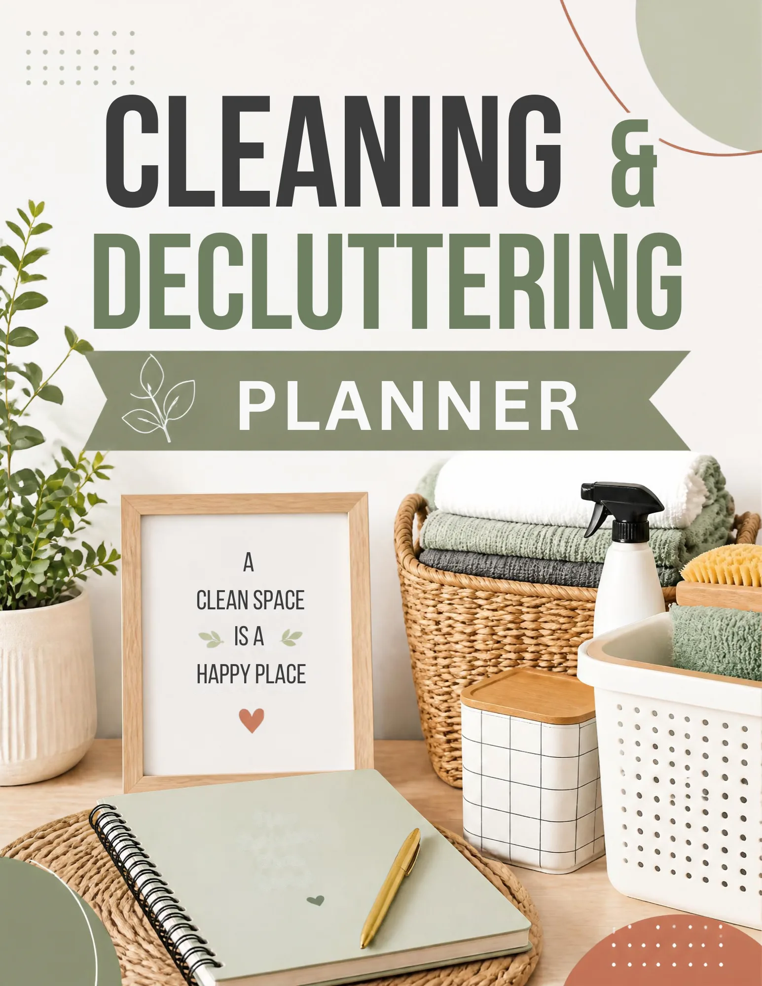 Cleaning & Decluttering Planner – Canva Template