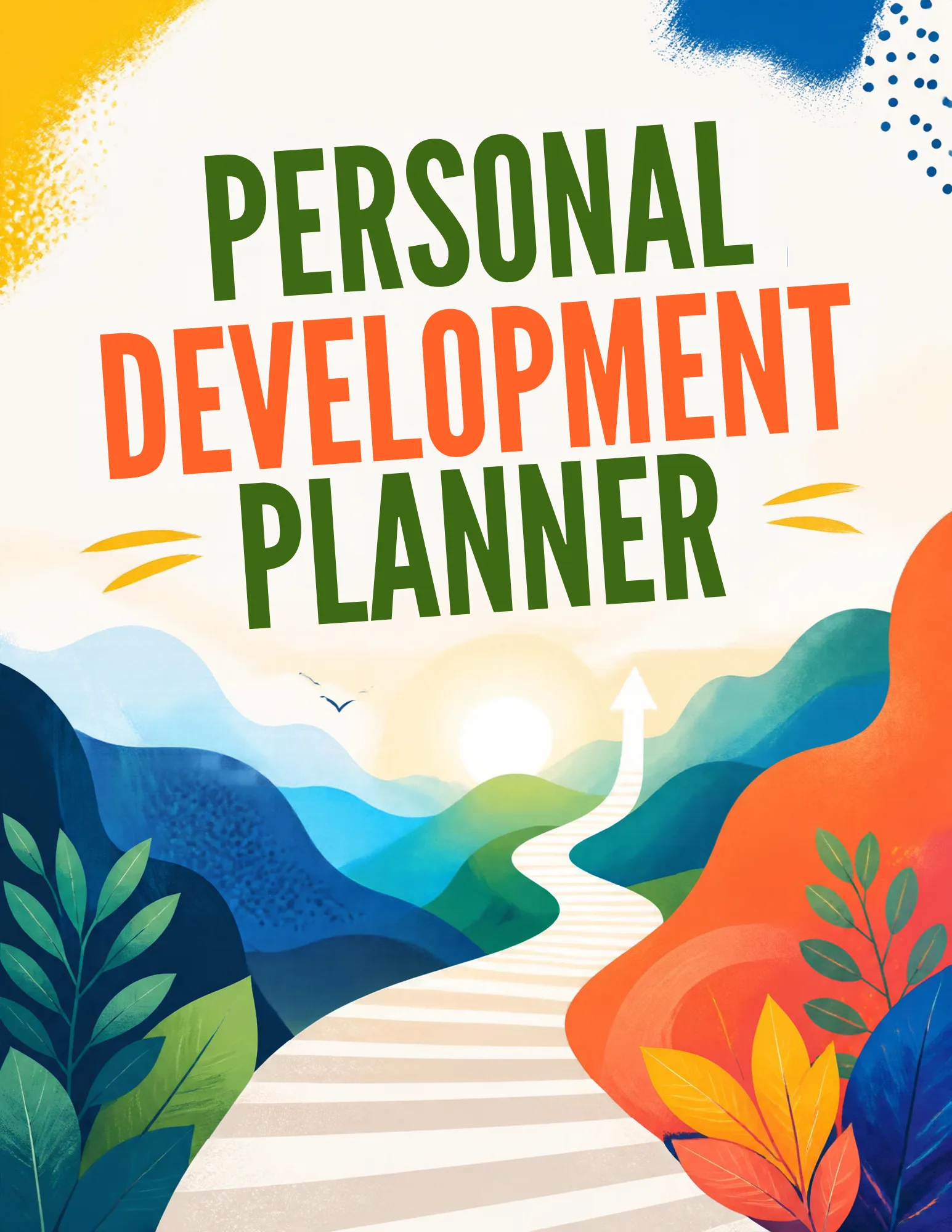 Personal Development Planner – Growth & Goals Canva Template