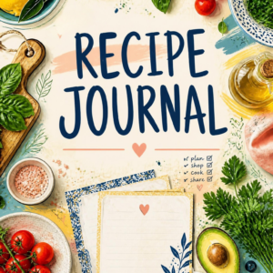 Recipe Journal – Meal & Recipe Canva Template