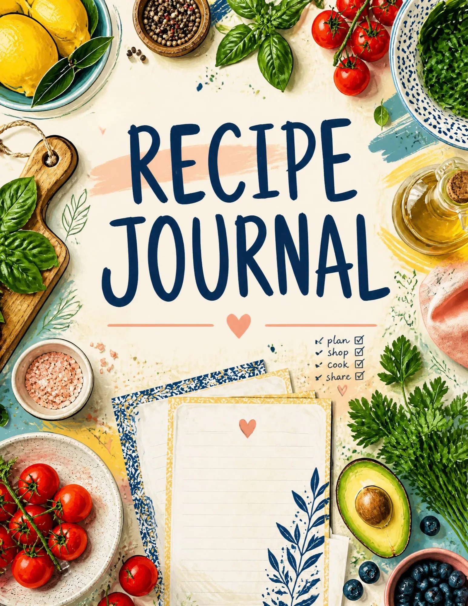 Recipe Journal – Meal & Recipe Canva Template