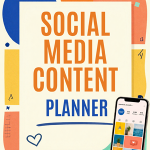 Social Media Content Planner – Canva Marketing Template