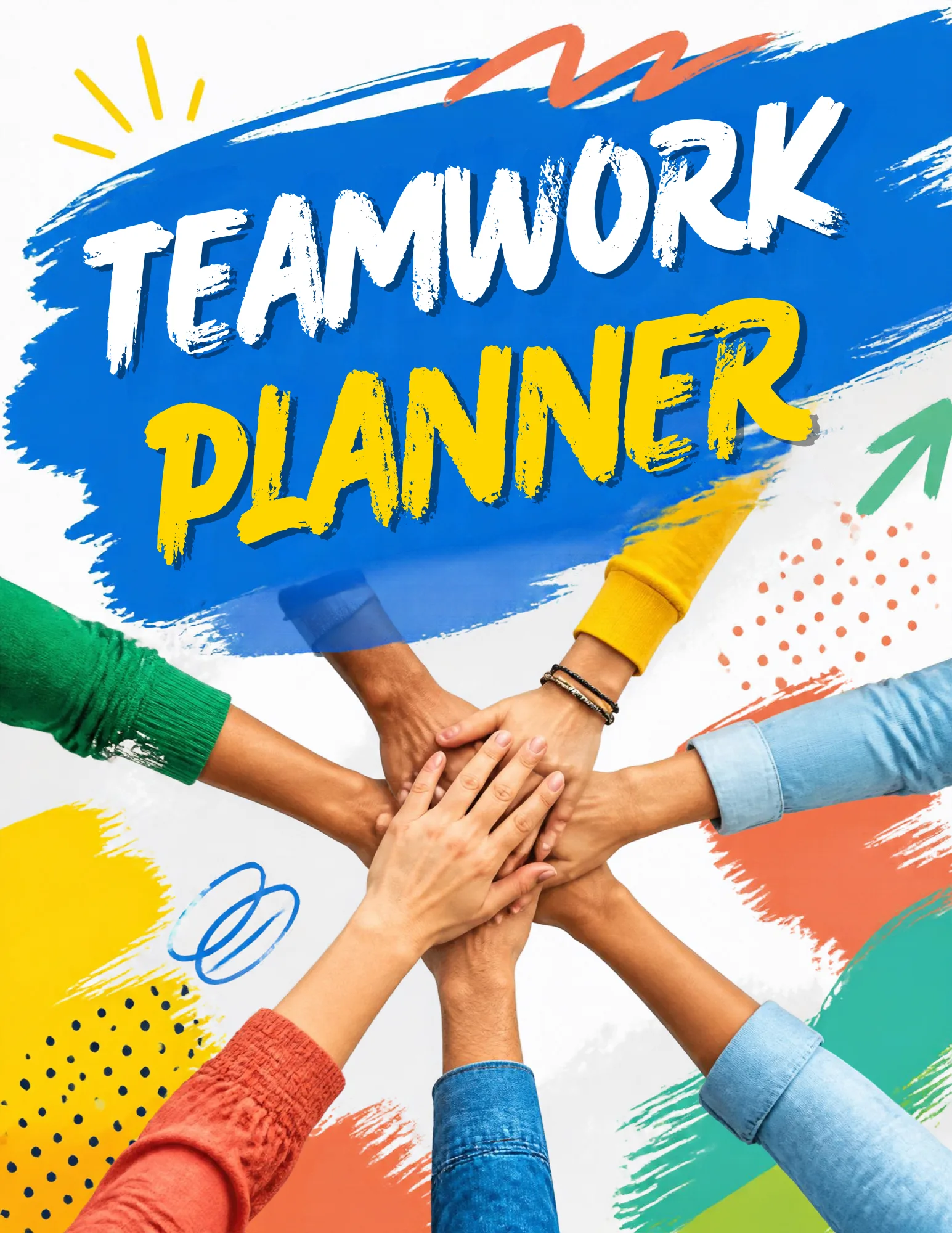 Teamwork Planner – Collaboration Canva Template