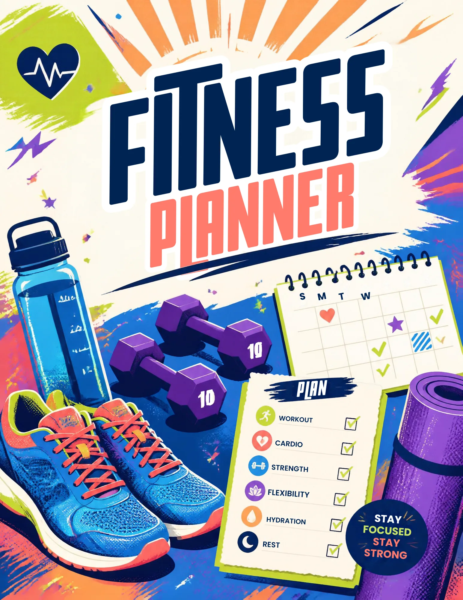 Fitness Planner – Workout & Health Canva Template