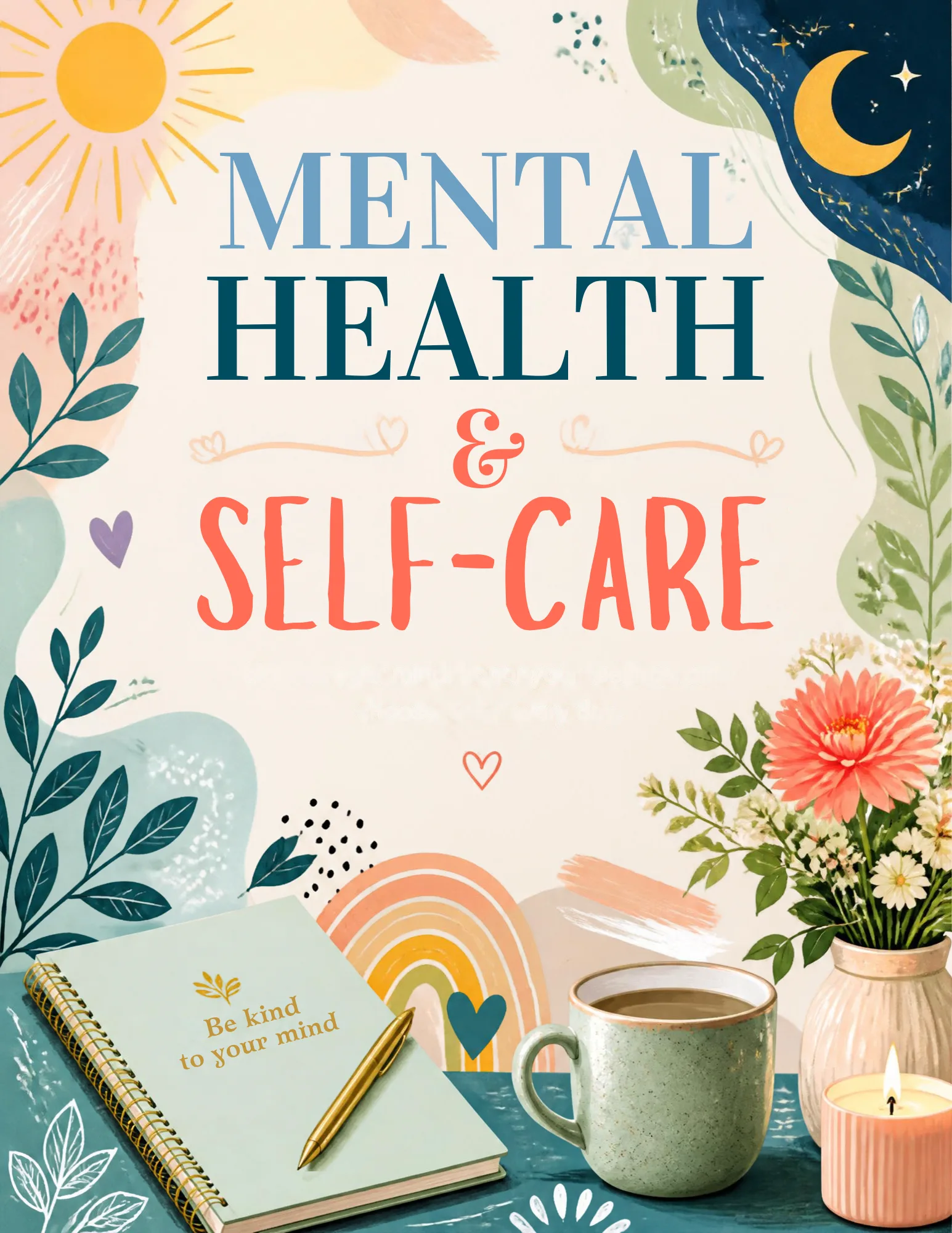 Mental Health & Self Care Planner – Canva Bundle
