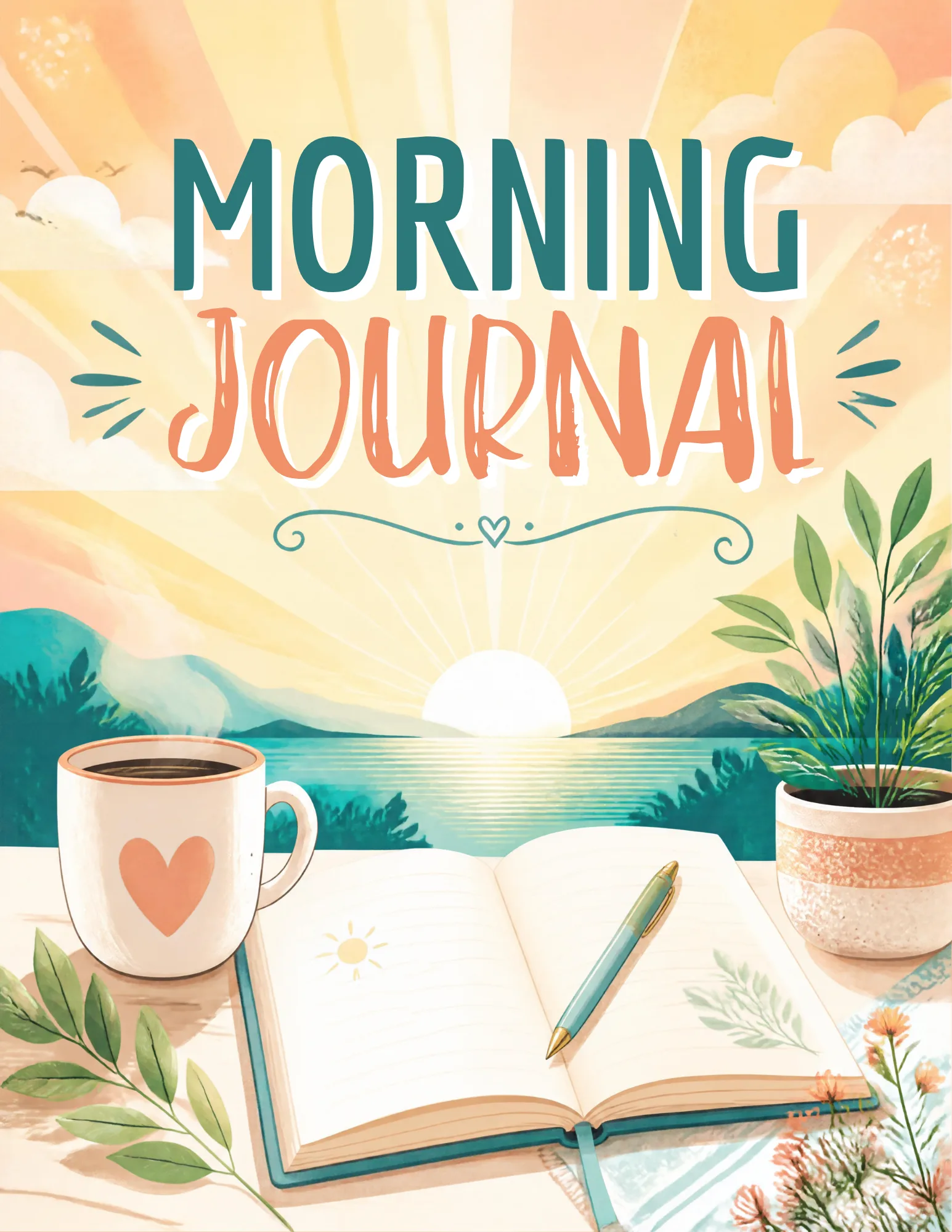 Morning Journal – Daily Routine Canva Template