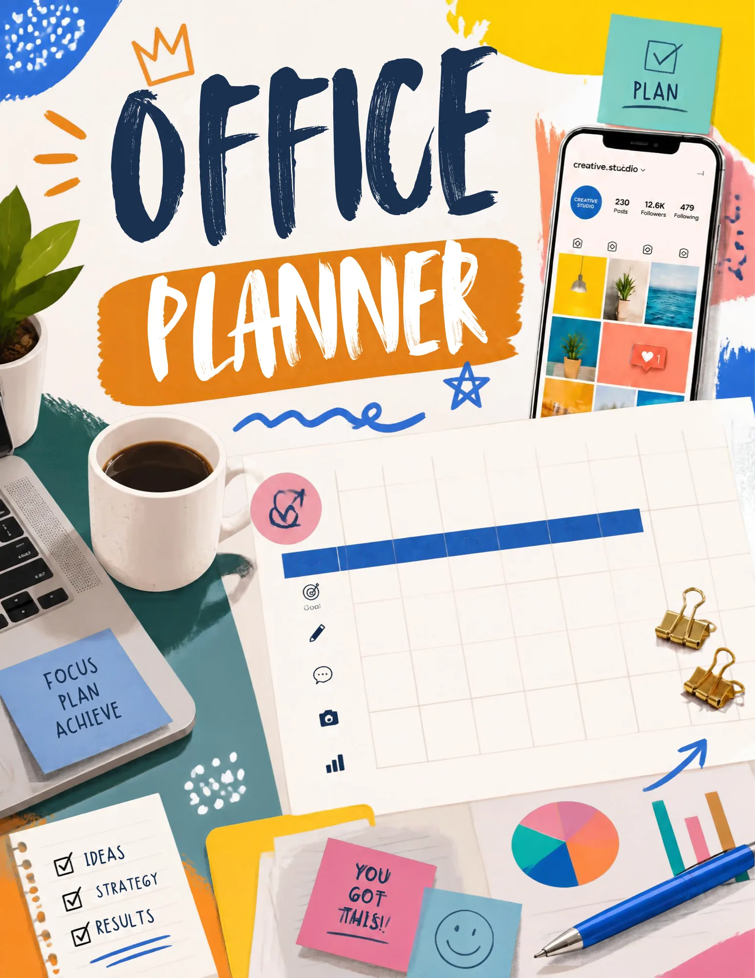 Office Planner – Productivity Canva Template