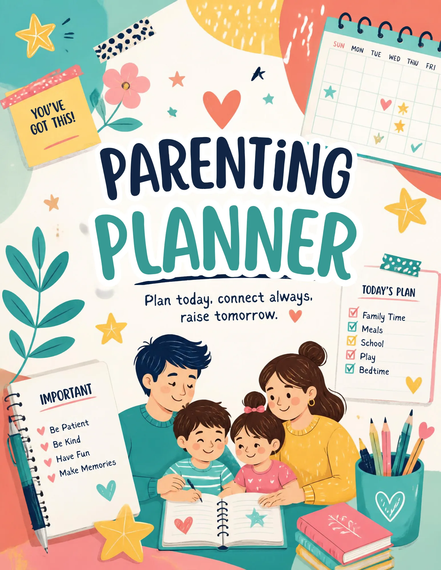 Parenting Planner – Family Organization Canva Template