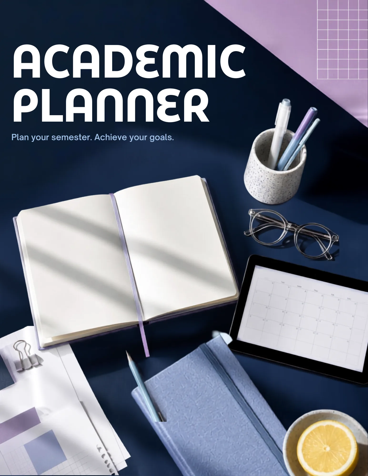 Academic Planner – Student Canva Template
